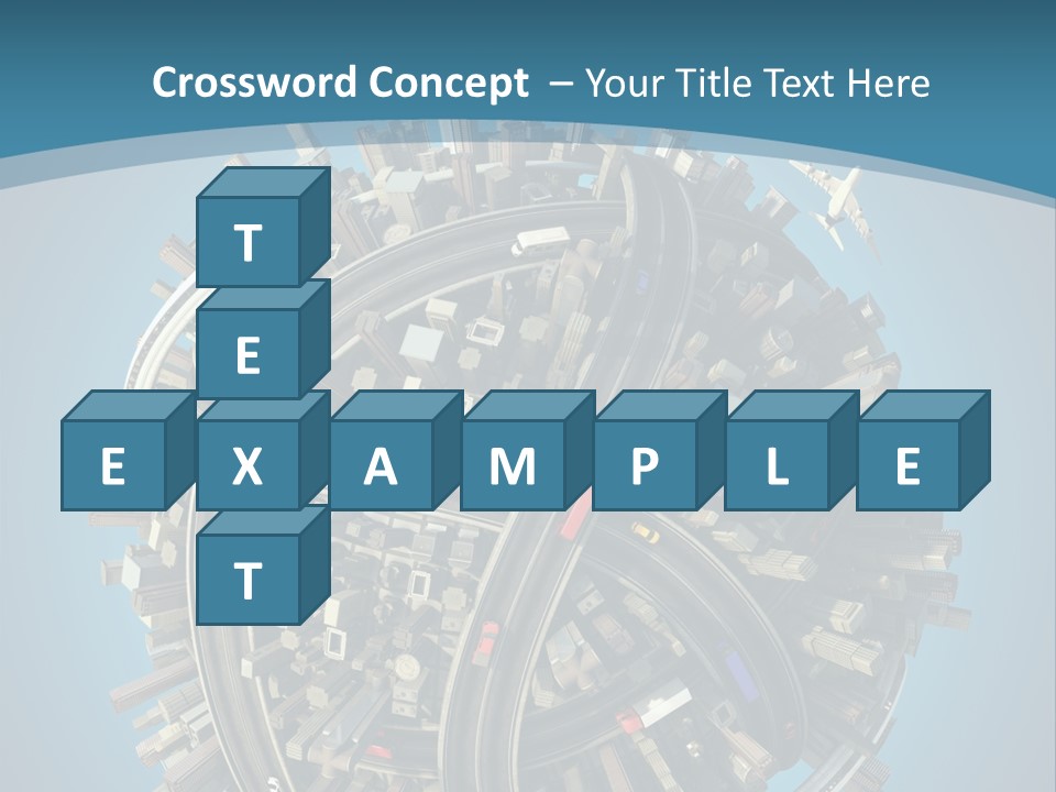 Skyscraper Clipping D PowerPoint Template