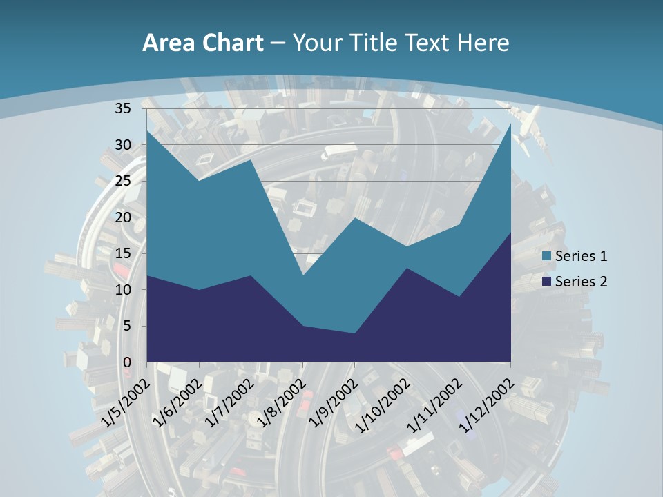 Skyscraper Clipping D PowerPoint Template