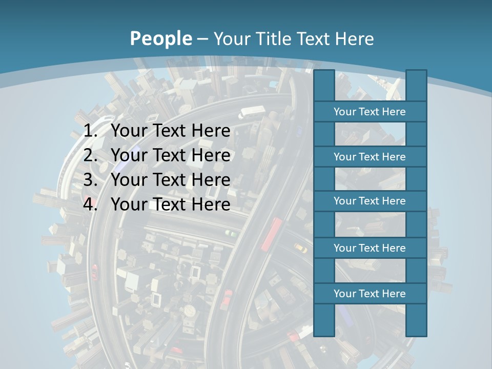 Skyscraper Clipping D PowerPoint Template