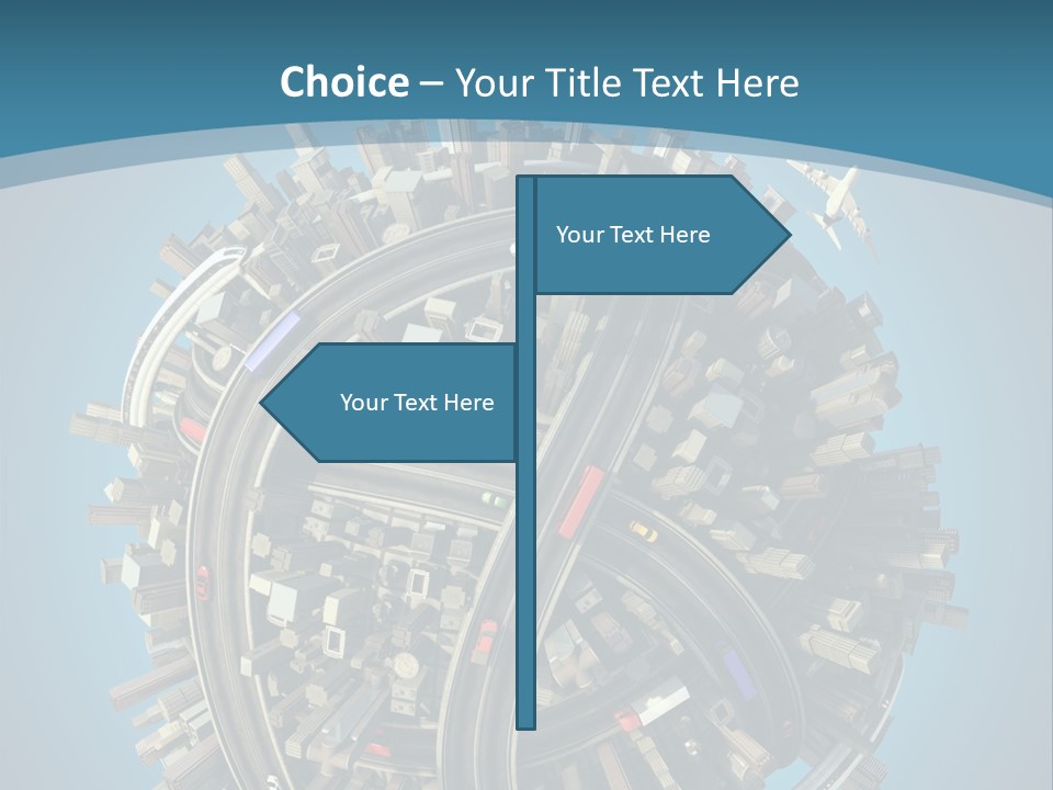 Skyscraper Clipping D PowerPoint Template