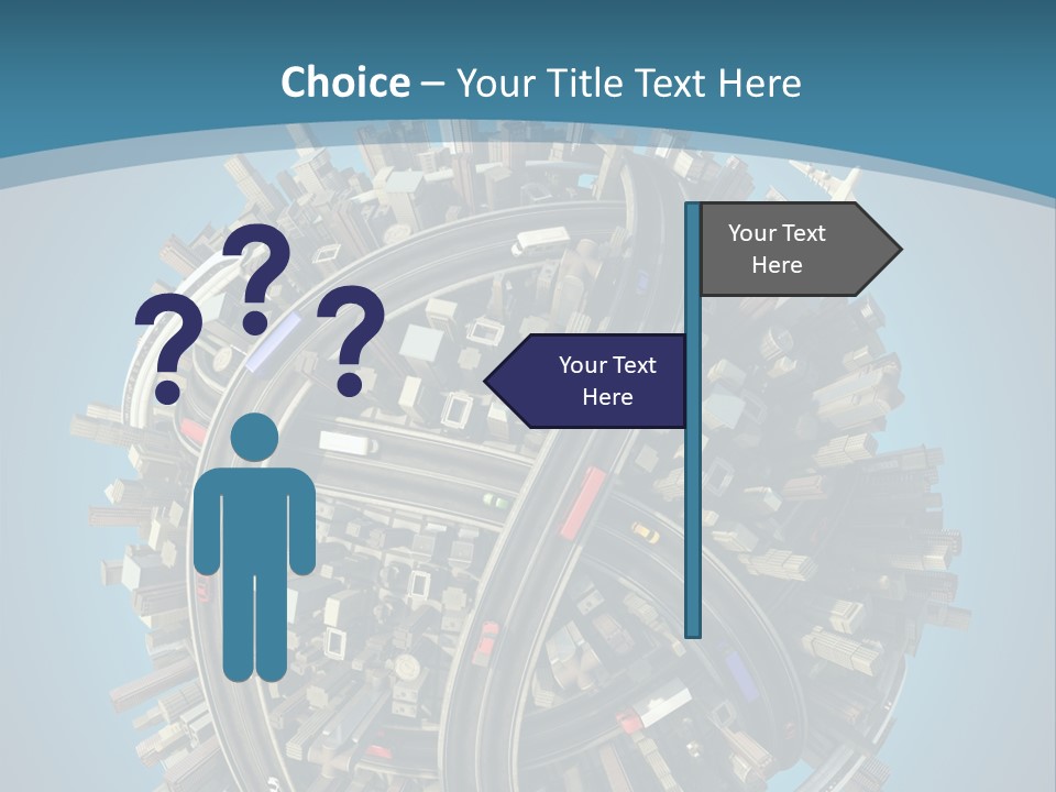 Skyscraper Clipping D PowerPoint Template