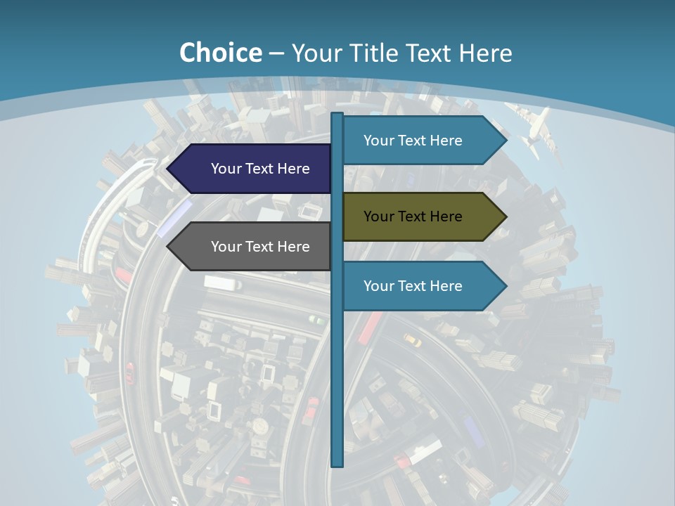 Skyscraper Clipping D PowerPoint Template