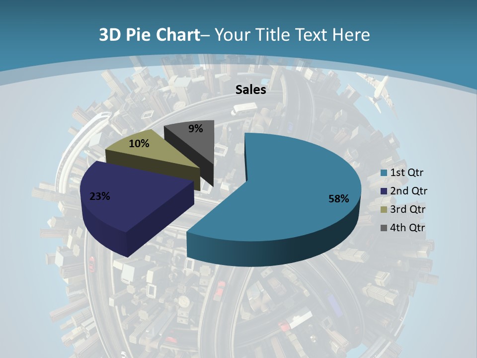Skyscraper Clipping D PowerPoint Template
