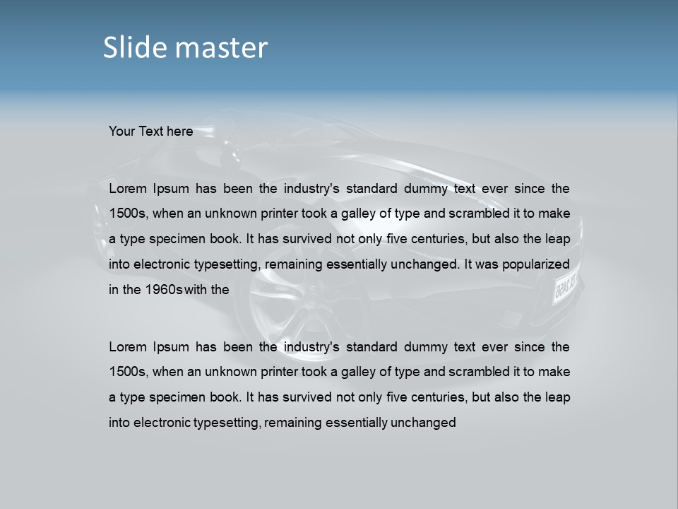 Car Vehicle Prototype PowerPoint Template