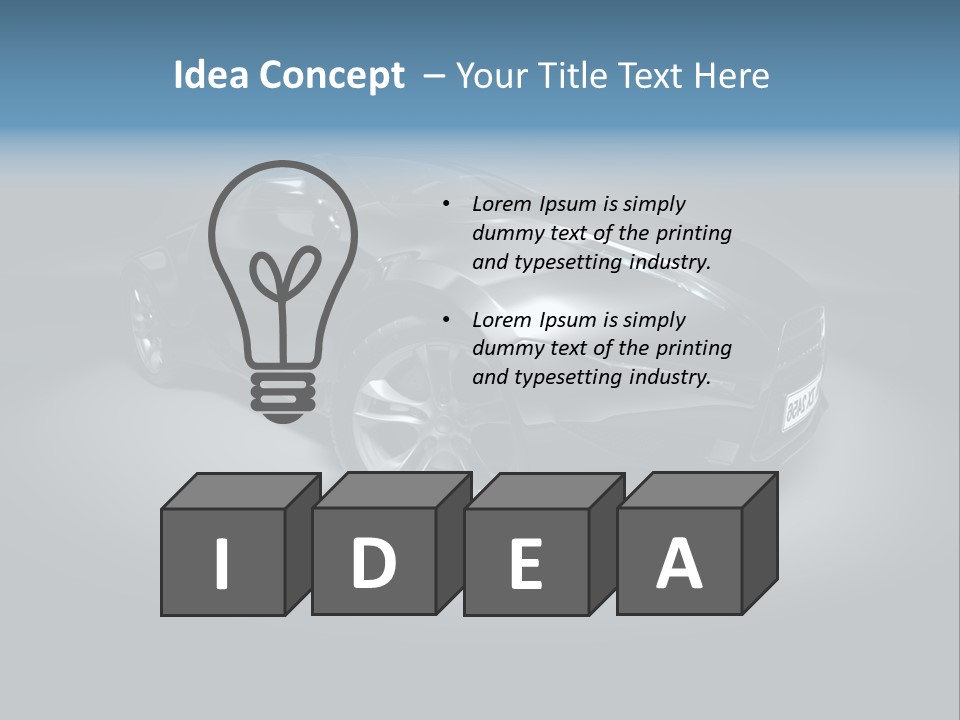Car Vehicle Prototype PowerPoint Template