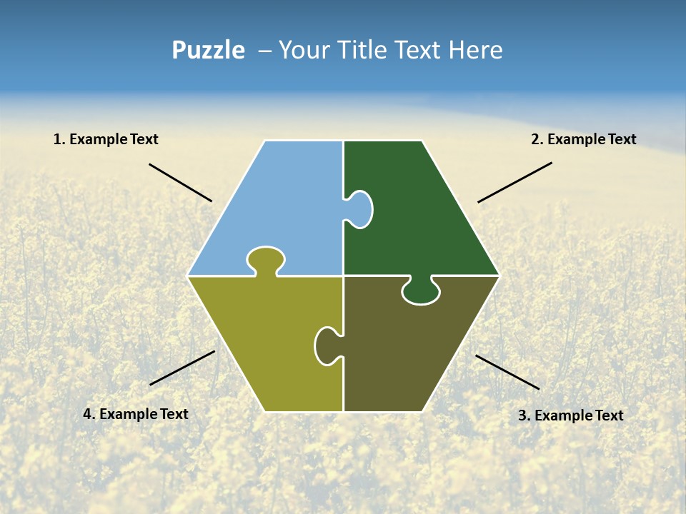 Canola Sun Gold PowerPoint Template