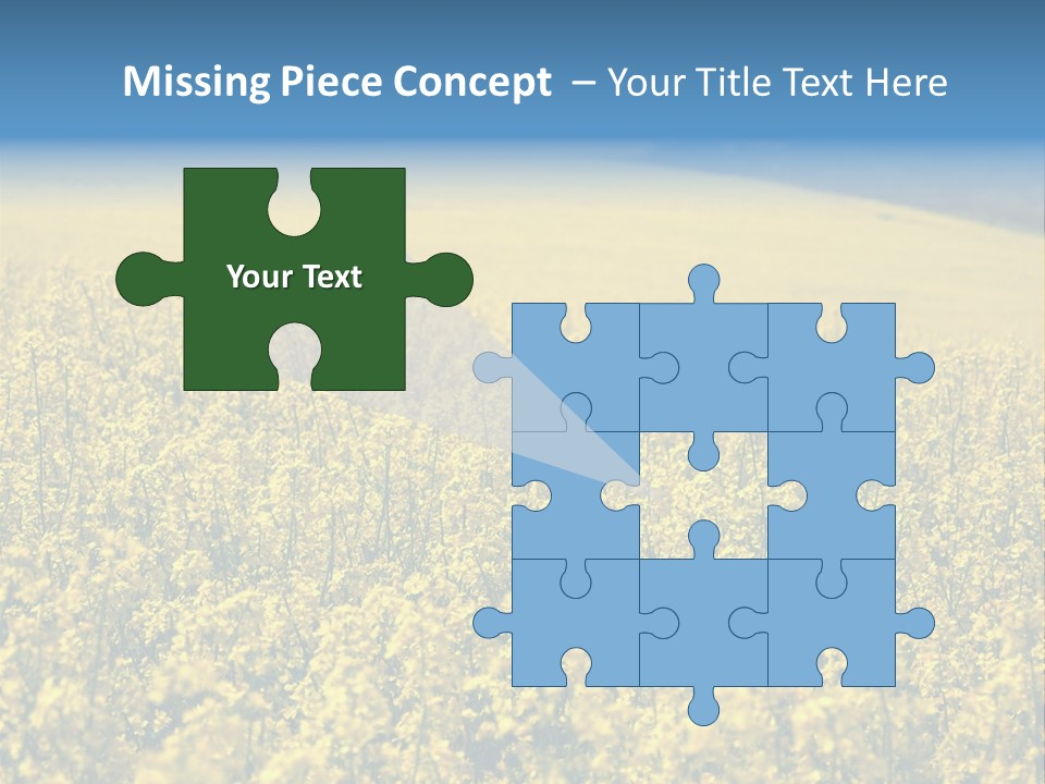 Canola Sun Gold PowerPoint Template