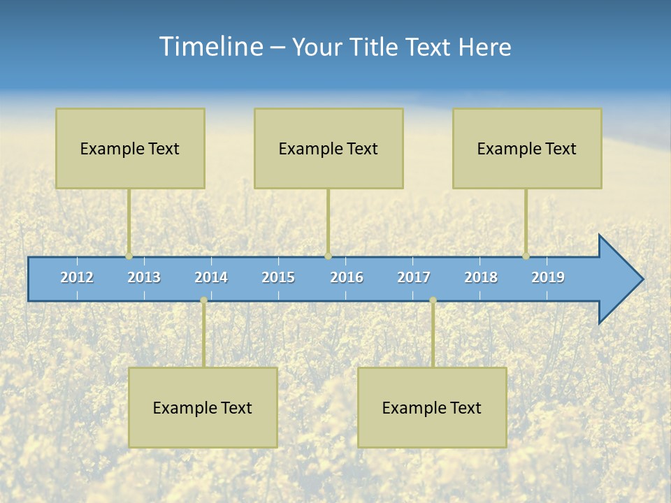 Canola Sun Gold PowerPoint Template