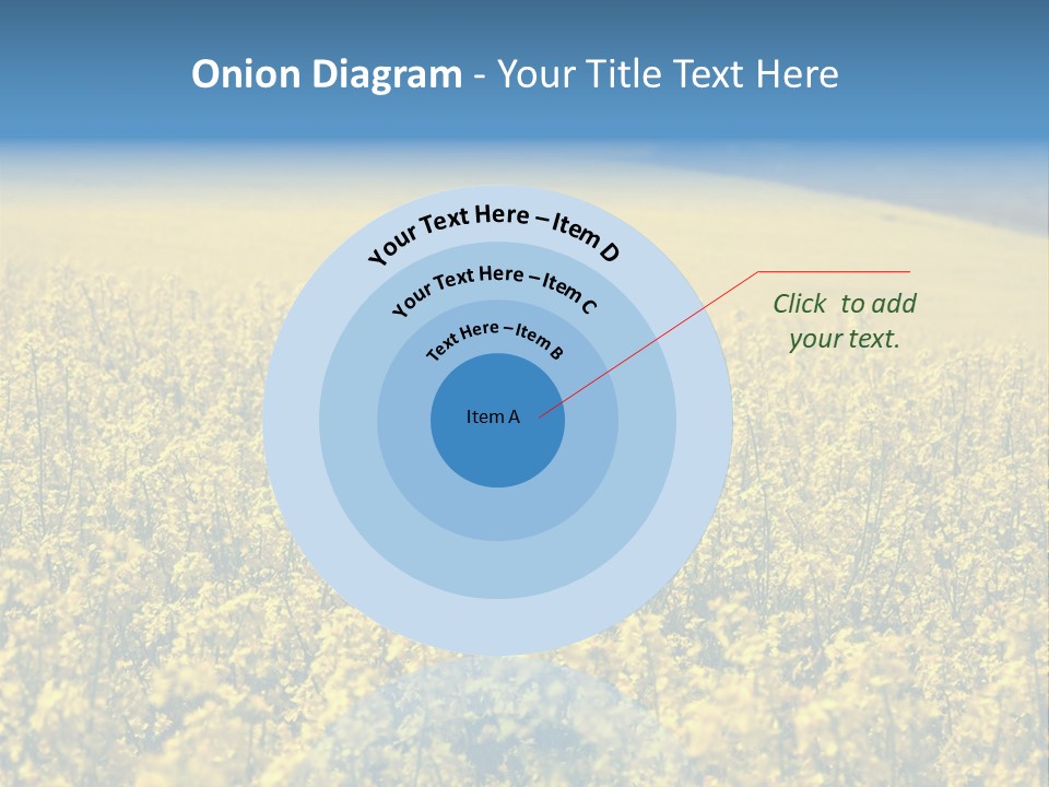 Canola Sun Gold PowerPoint Template