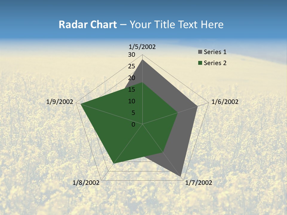 Canola Sun Gold PowerPoint Template