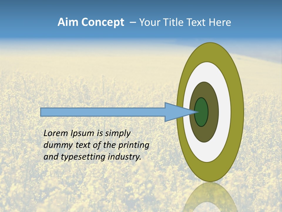 Canola Sun Gold PowerPoint Template