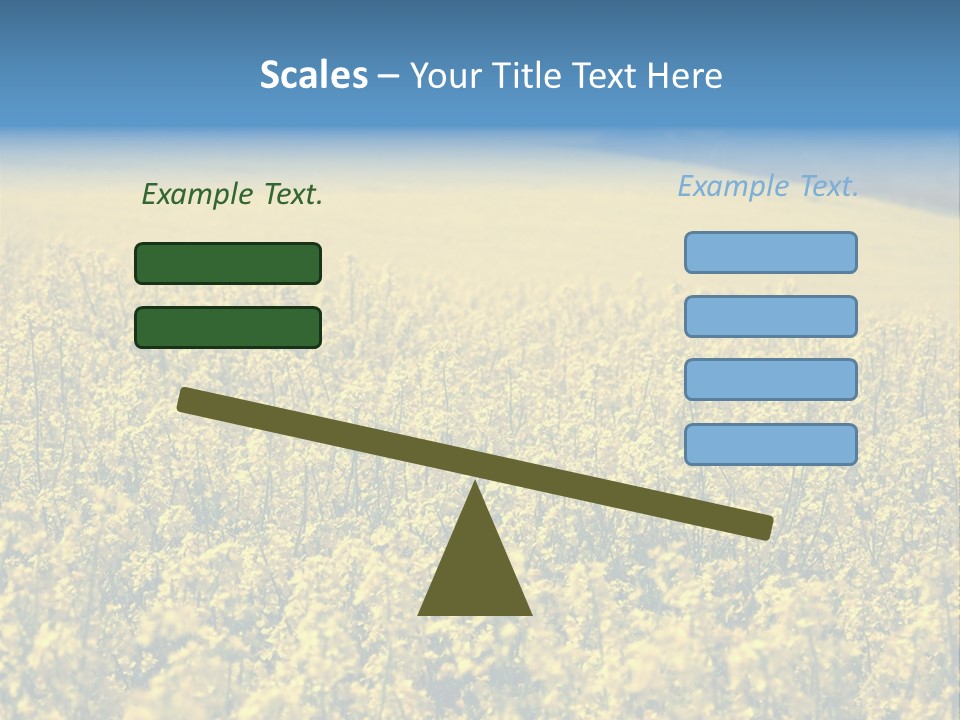 Canola Sun Gold PowerPoint Template