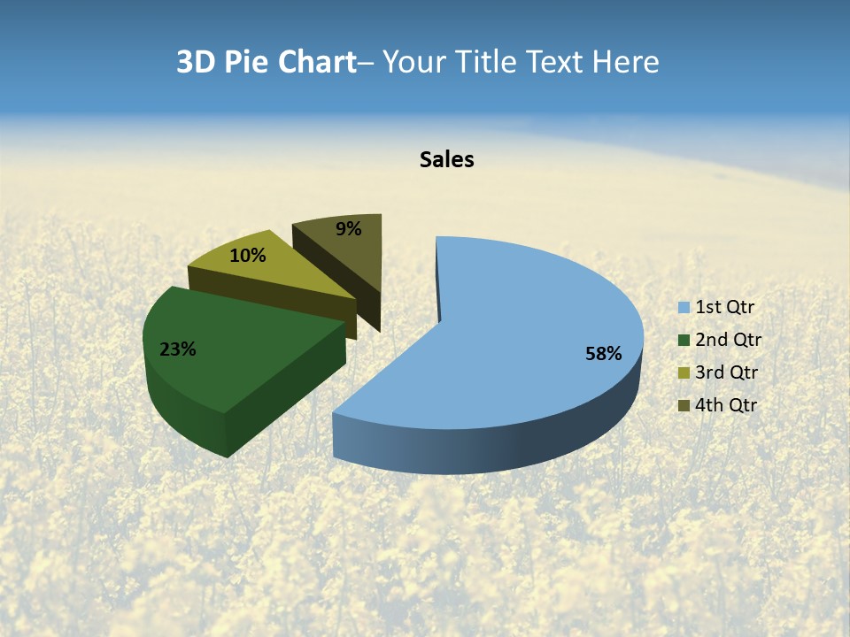 Canola Sun Gold PowerPoint Template