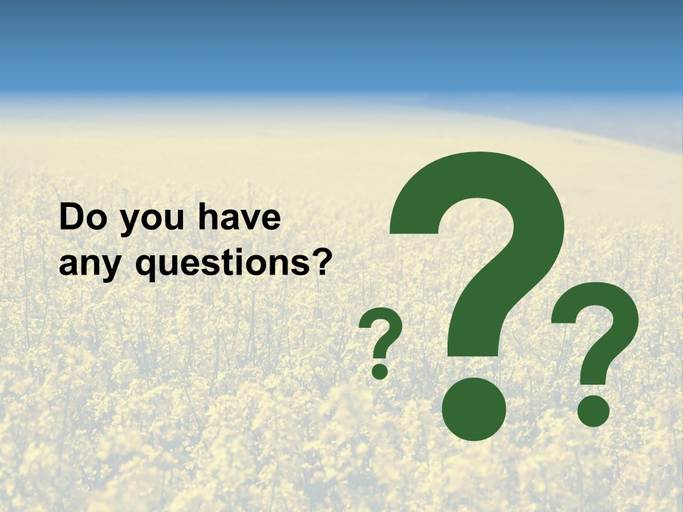 Canola Sun Gold PowerPoint Template