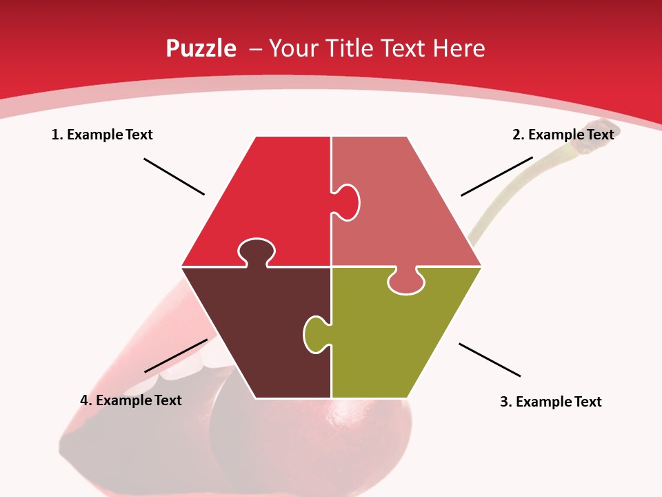 Woman Food Enjoy PowerPoint Template