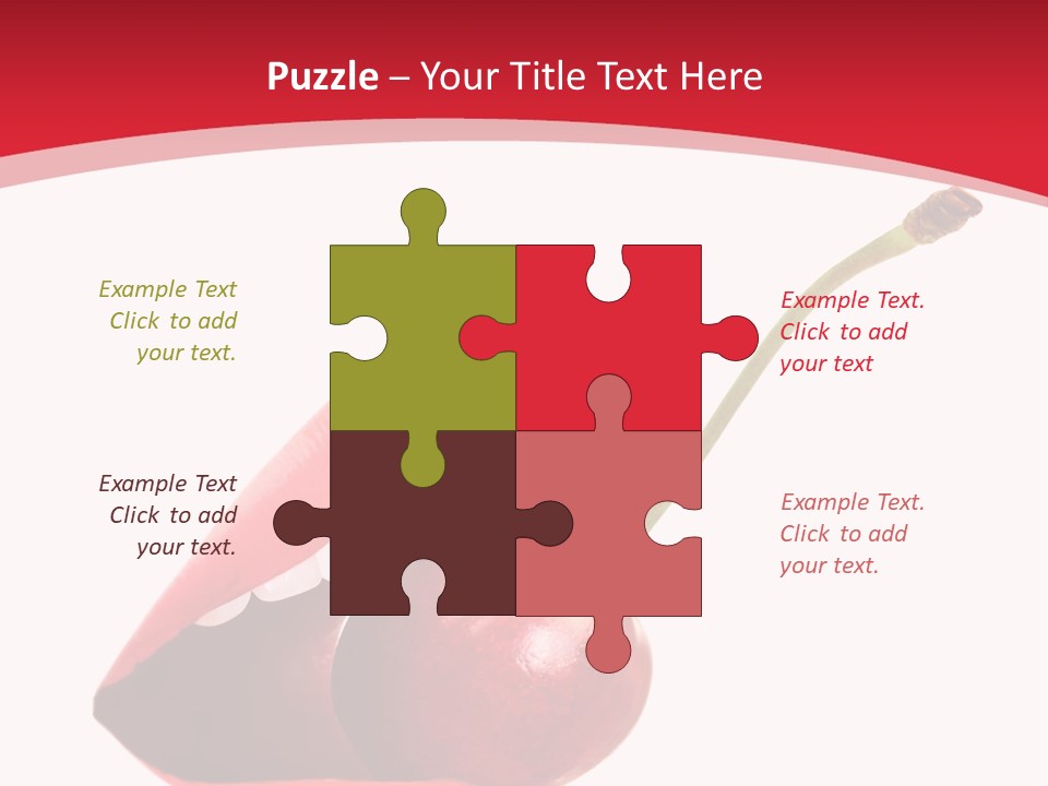 Woman Food Enjoy PowerPoint Template