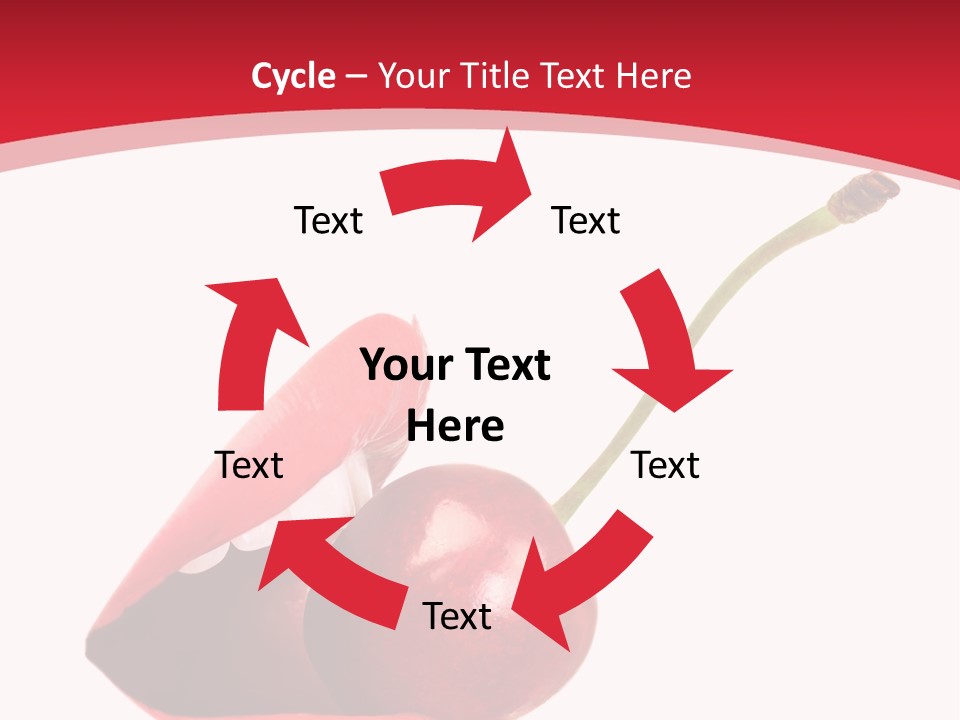 Woman Food Enjoy PowerPoint Template