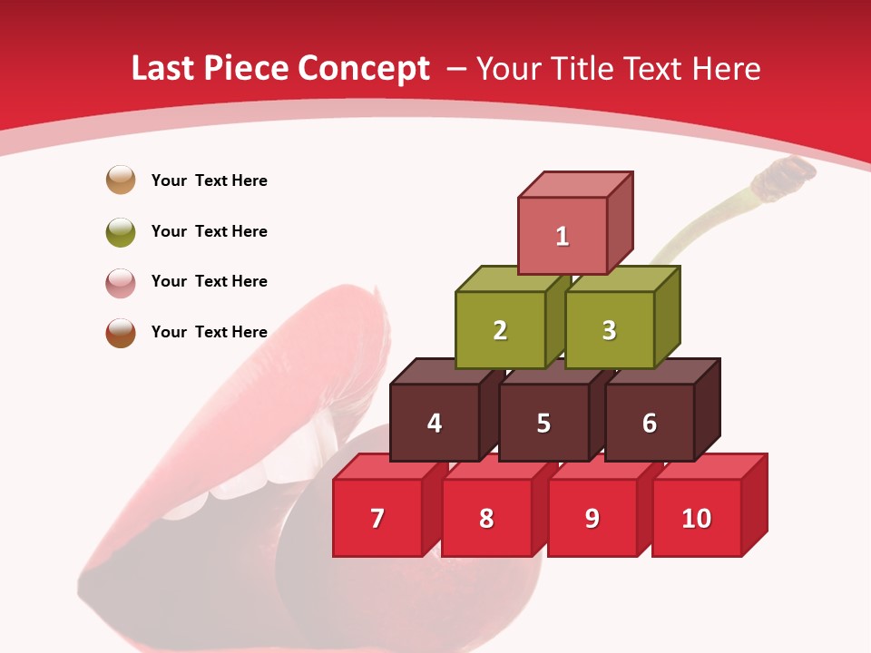 Woman Food Enjoy PowerPoint Template