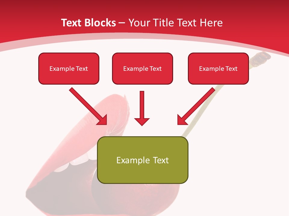Woman Food Enjoy PowerPoint Template