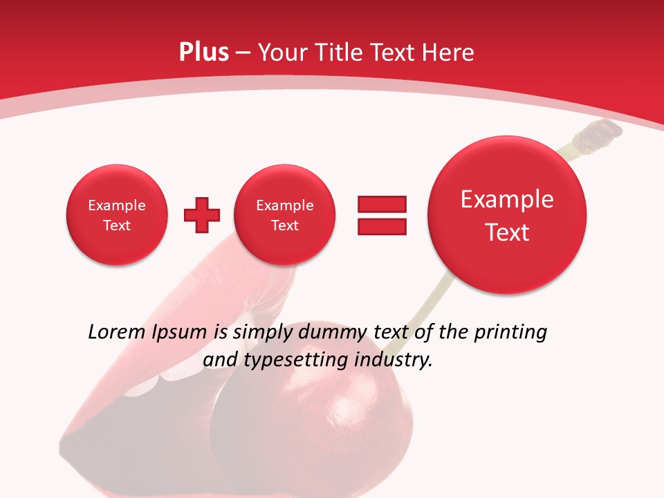 Woman Food Enjoy PowerPoint Template