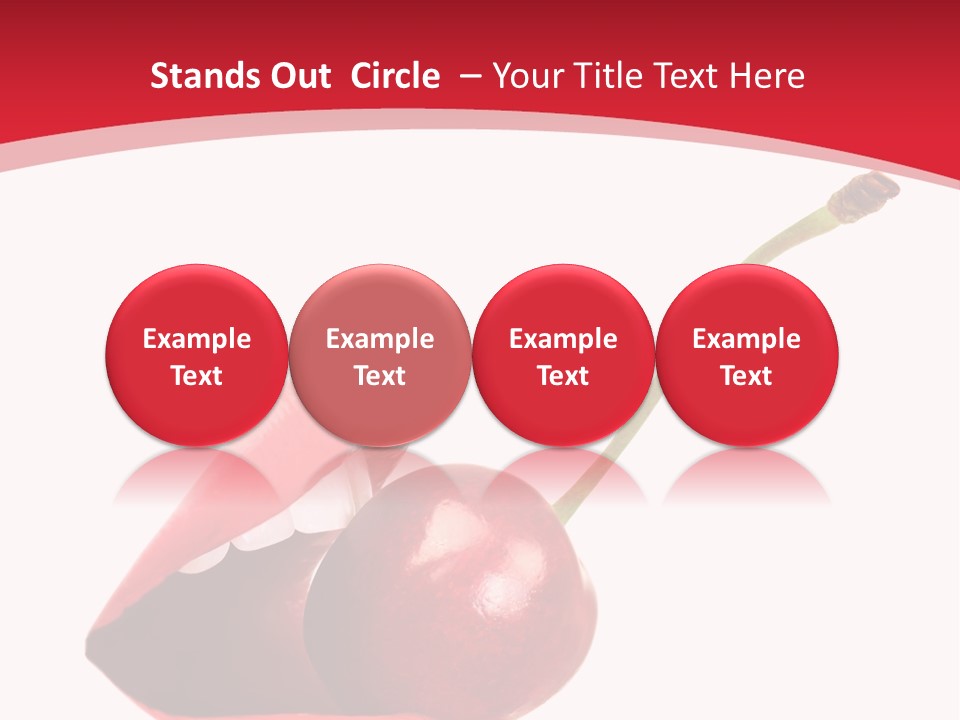 Woman Food Enjoy PowerPoint Template