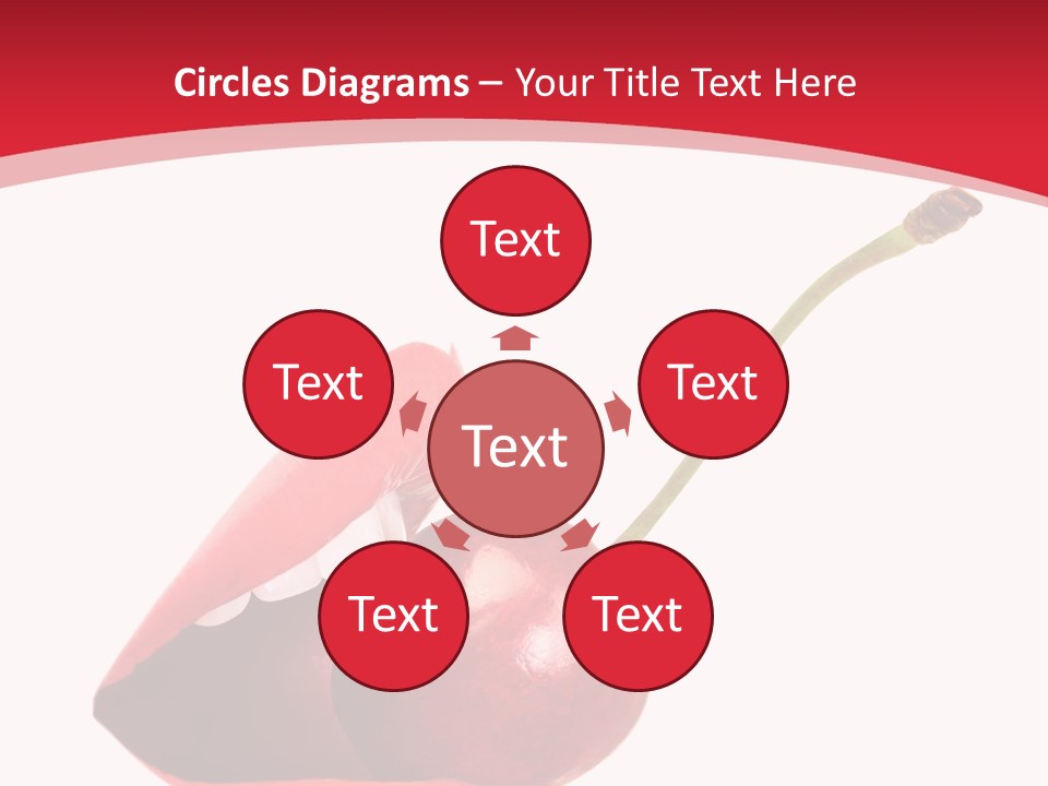 Woman Food Enjoy PowerPoint Template