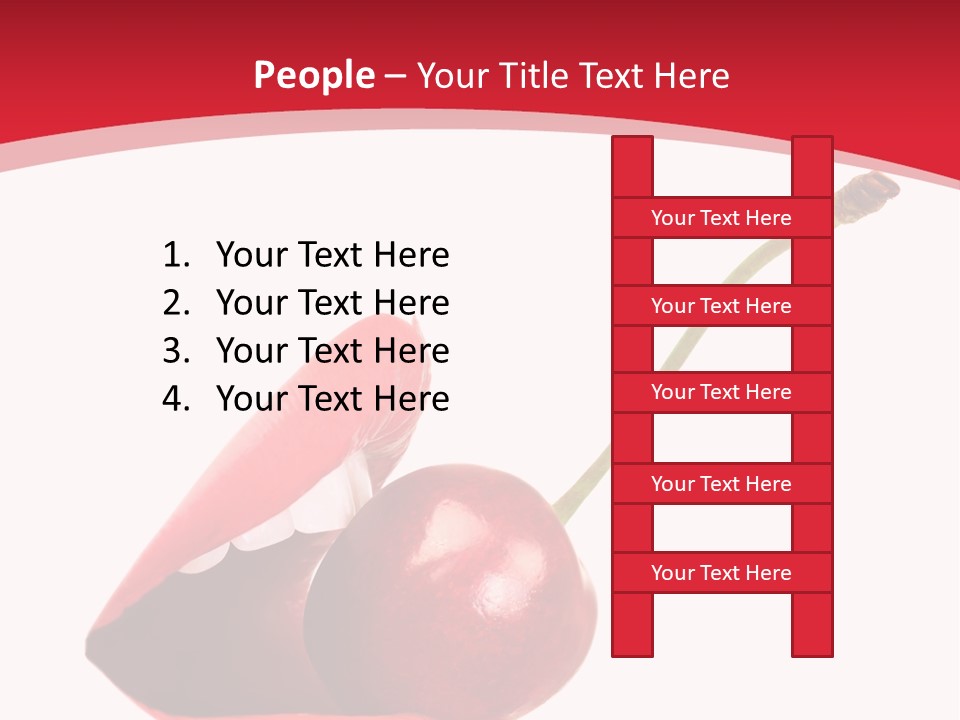 Woman Food Enjoy PowerPoint Template