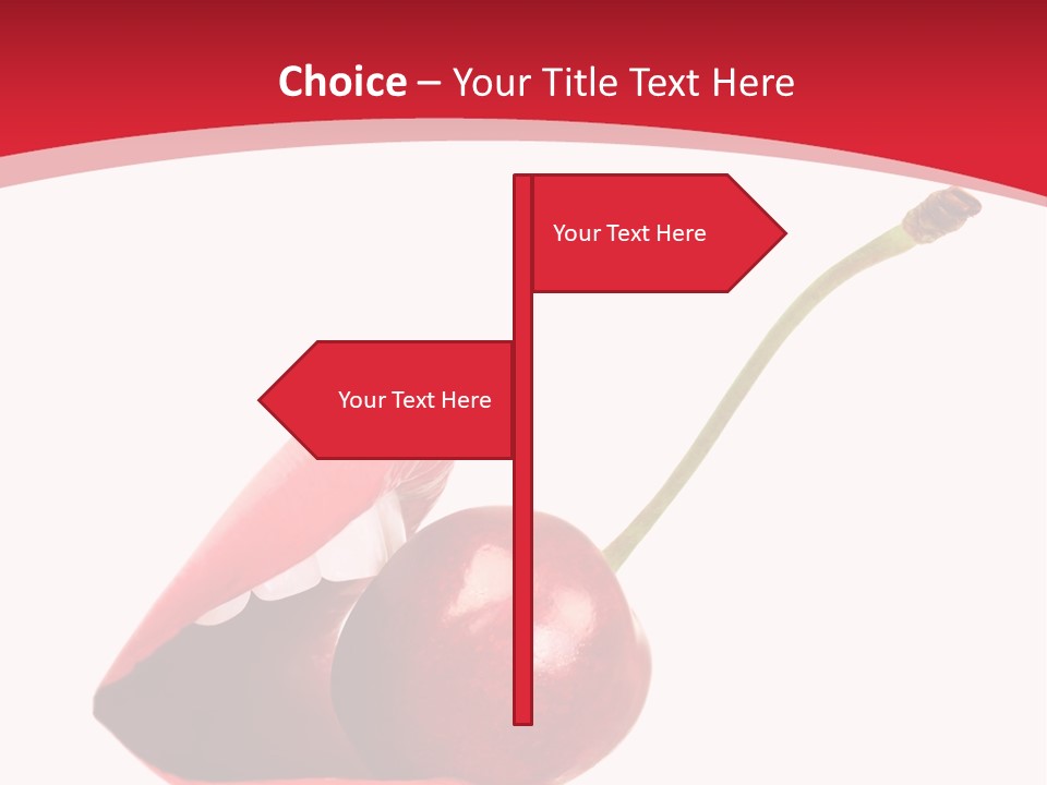 Woman Food Enjoy PowerPoint Template