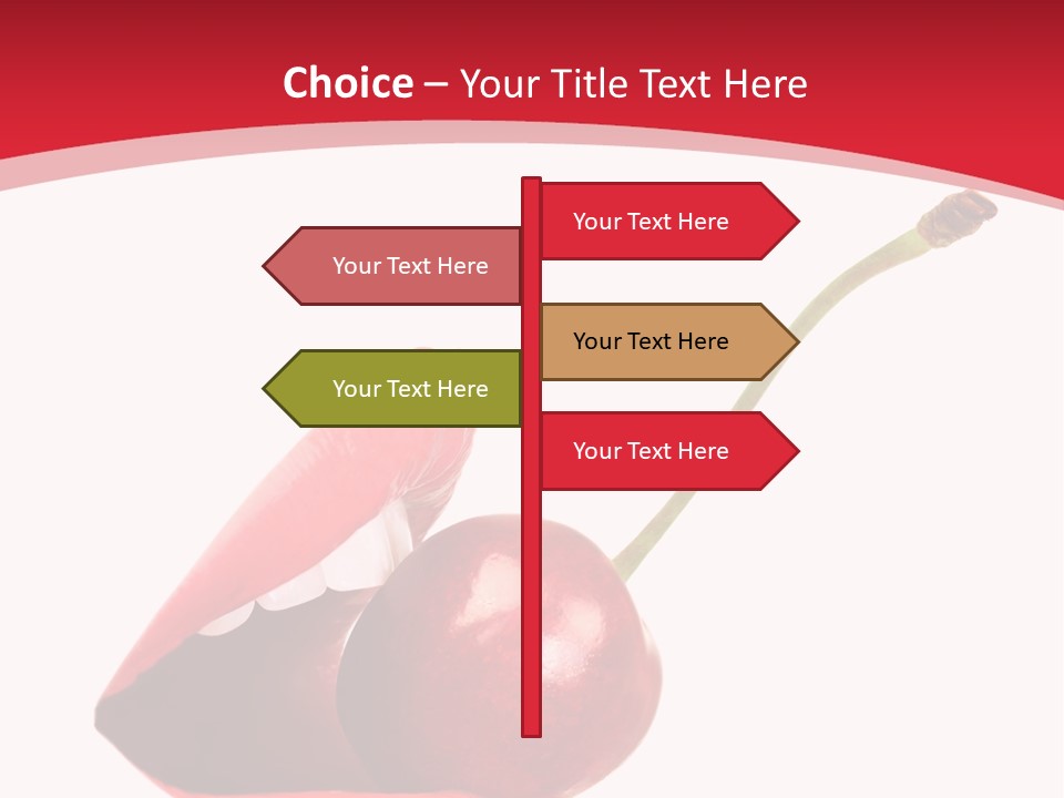 Woman Food Enjoy PowerPoint Template