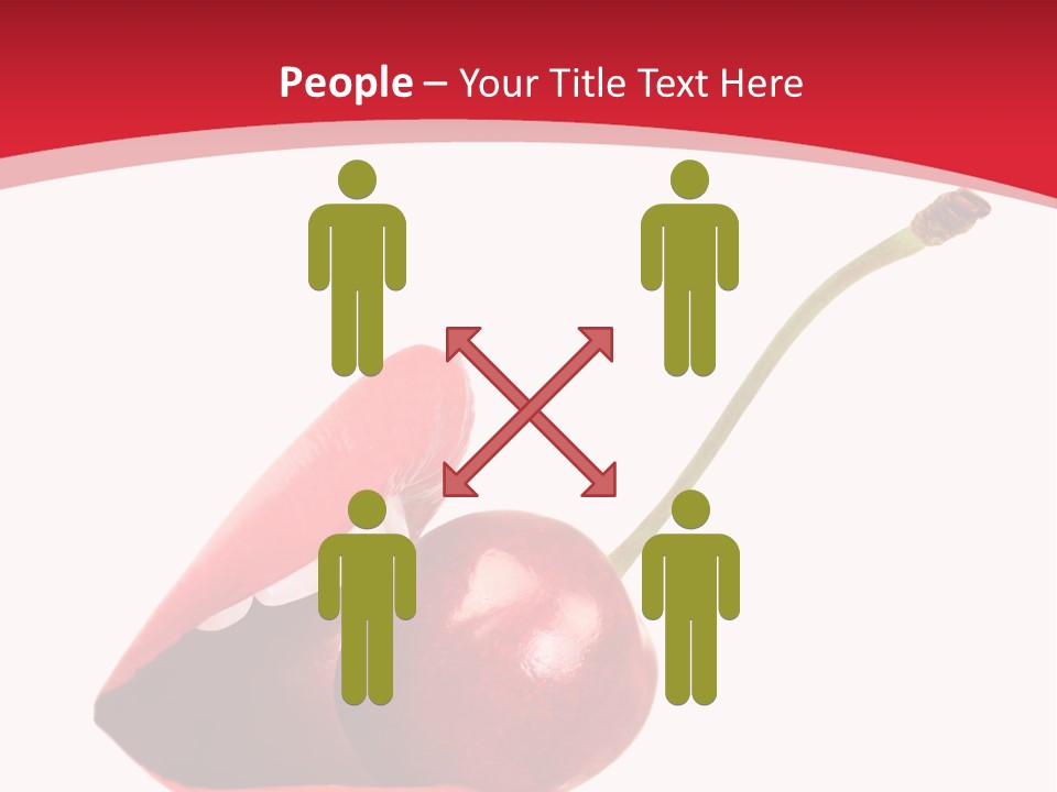 Woman Food Enjoy PowerPoint Template