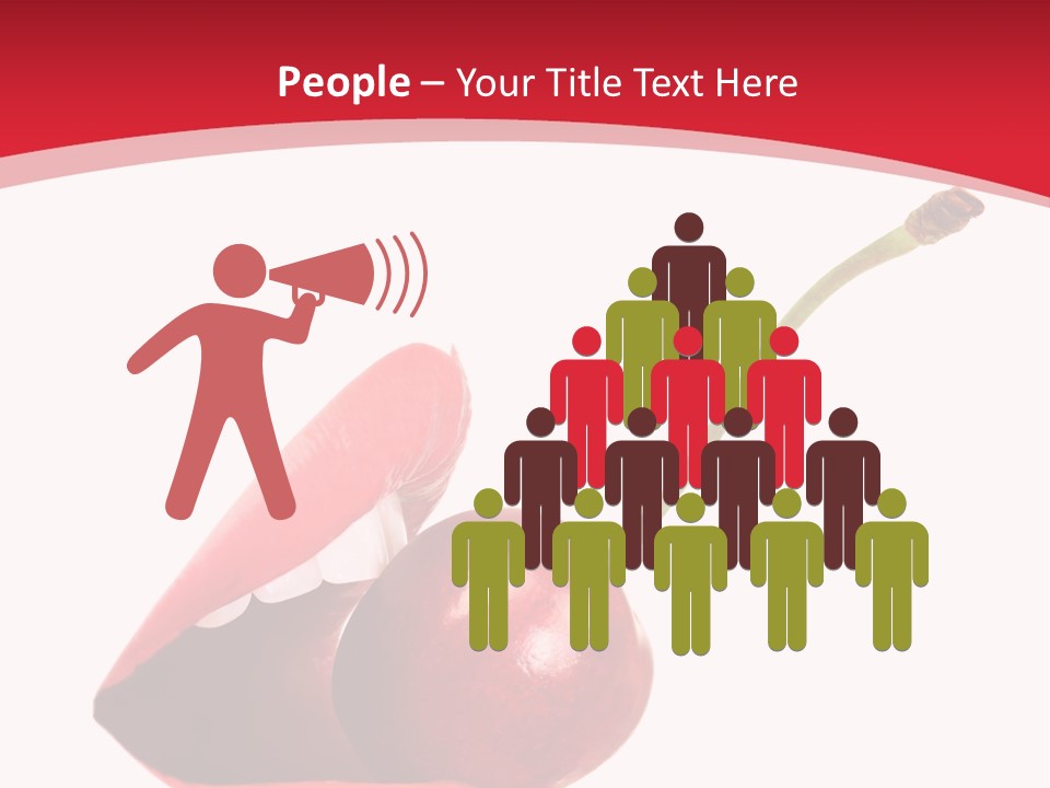 Woman Food Enjoy PowerPoint Template