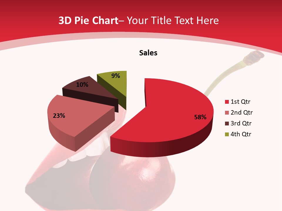 Woman Food Enjoy PowerPoint Template