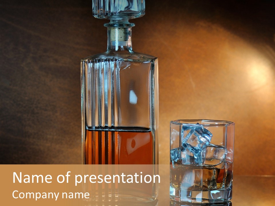 Cold Ice Scotch PowerPoint Template