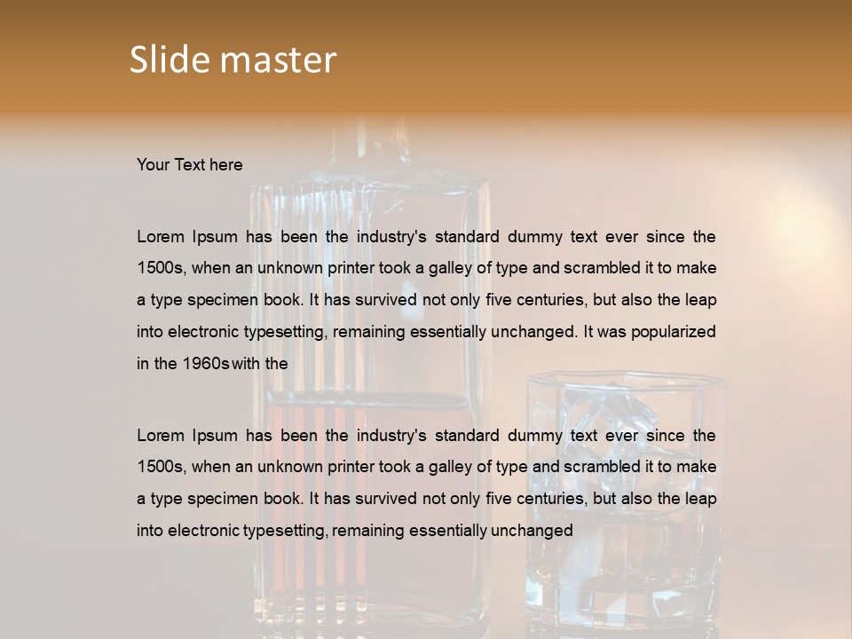 Cold Ice Scotch PowerPoint Template