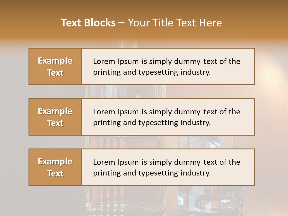 Cold Ice Scotch PowerPoint Template