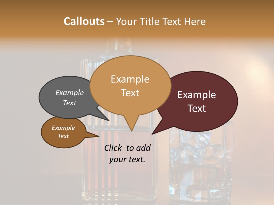 Cold Ice Scotch PowerPoint Template