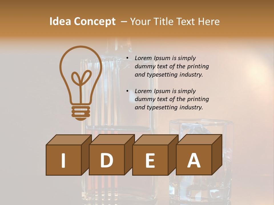 Cold Ice Scotch PowerPoint Template