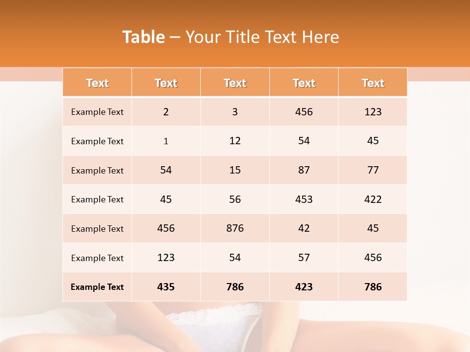 Table People Figure PowerPoint Template