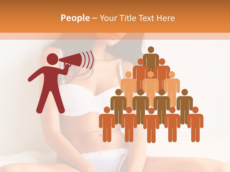 Table People Figure PowerPoint Template