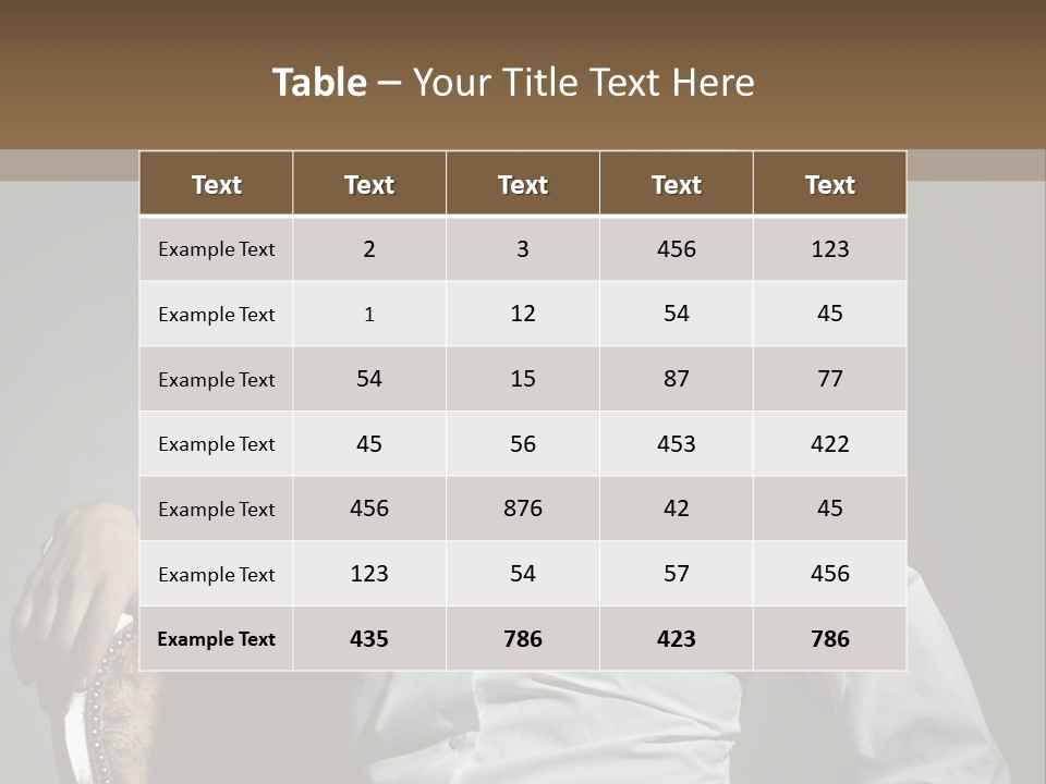 Glasses Dress Pose PowerPoint Template