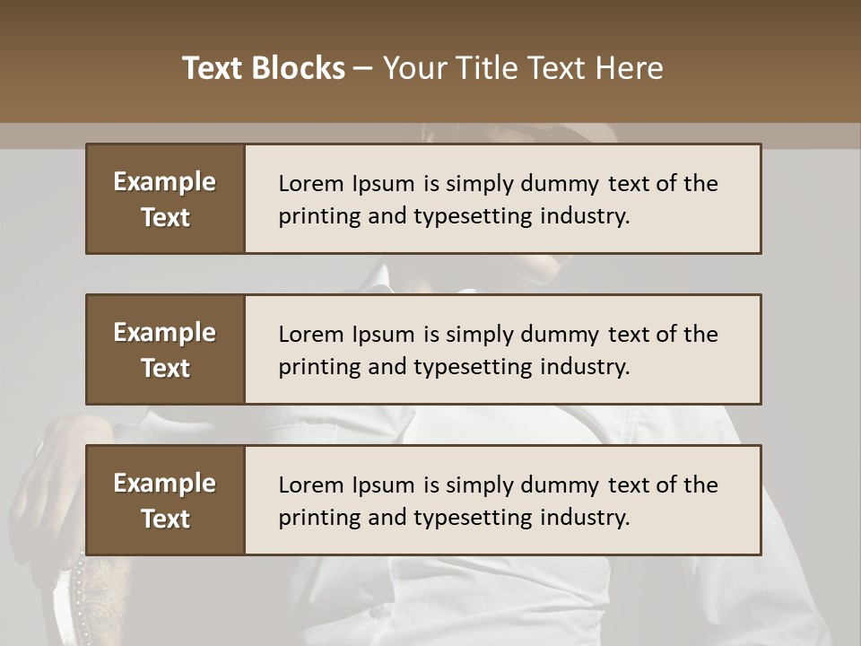 Glasses Dress Pose PowerPoint Template