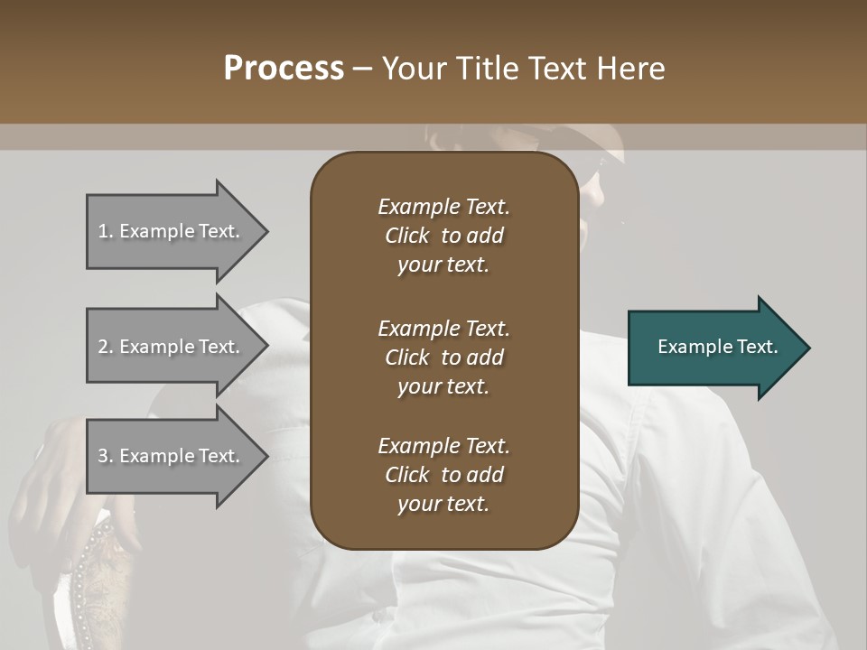 Glasses Dress Pose PowerPoint Template