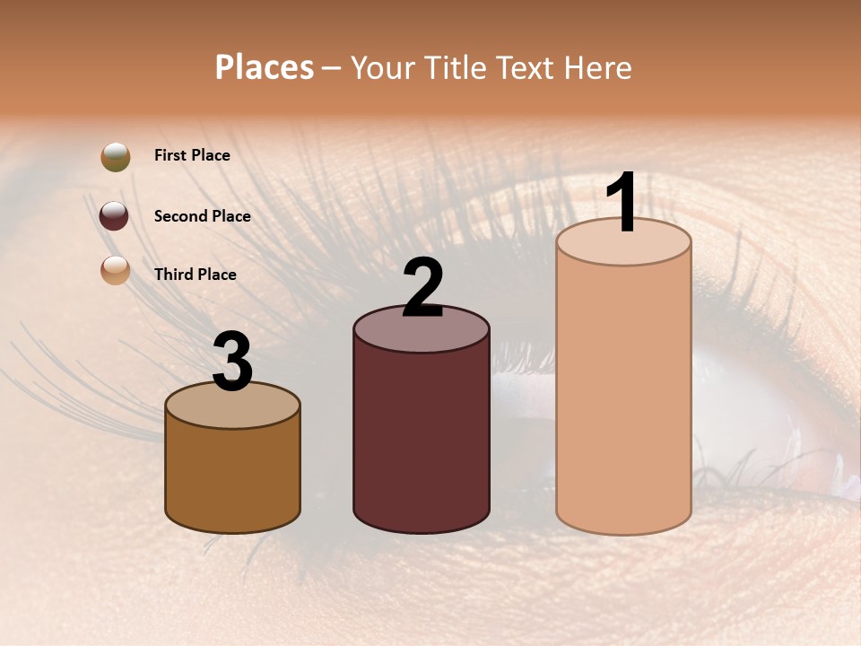 Mascara Eyeball Make Up PowerPoint Template