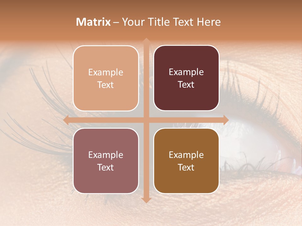 Mascara Eyeball Make Up PowerPoint Template