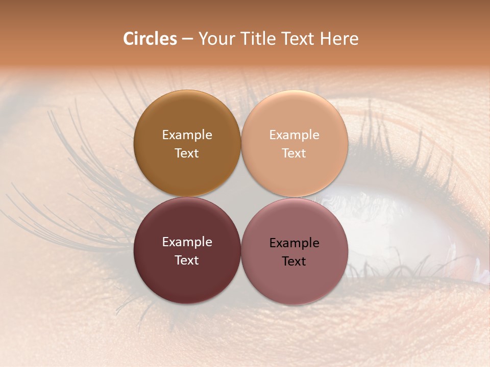 Mascara Eyeball Make Up PowerPoint Template