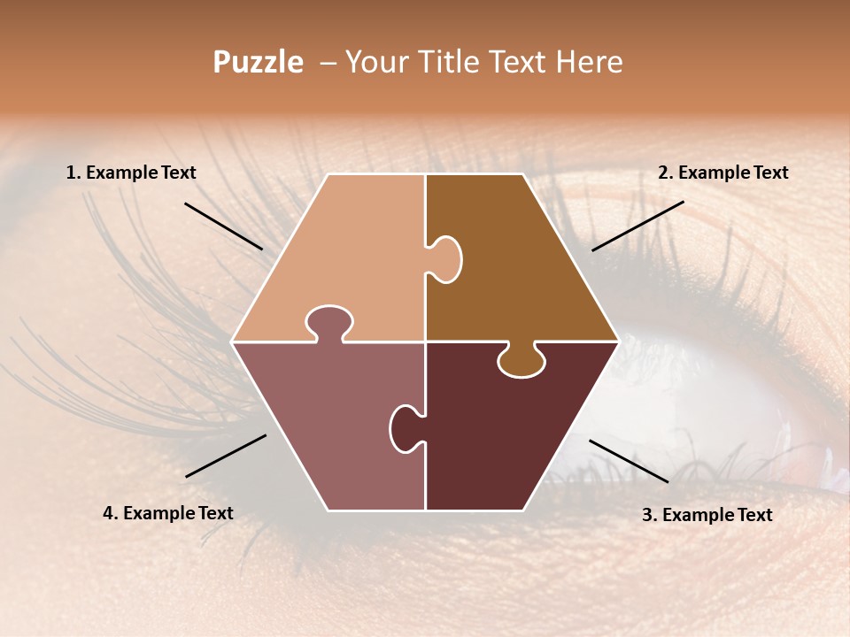 Mascara Eyeball Make Up PowerPoint Template