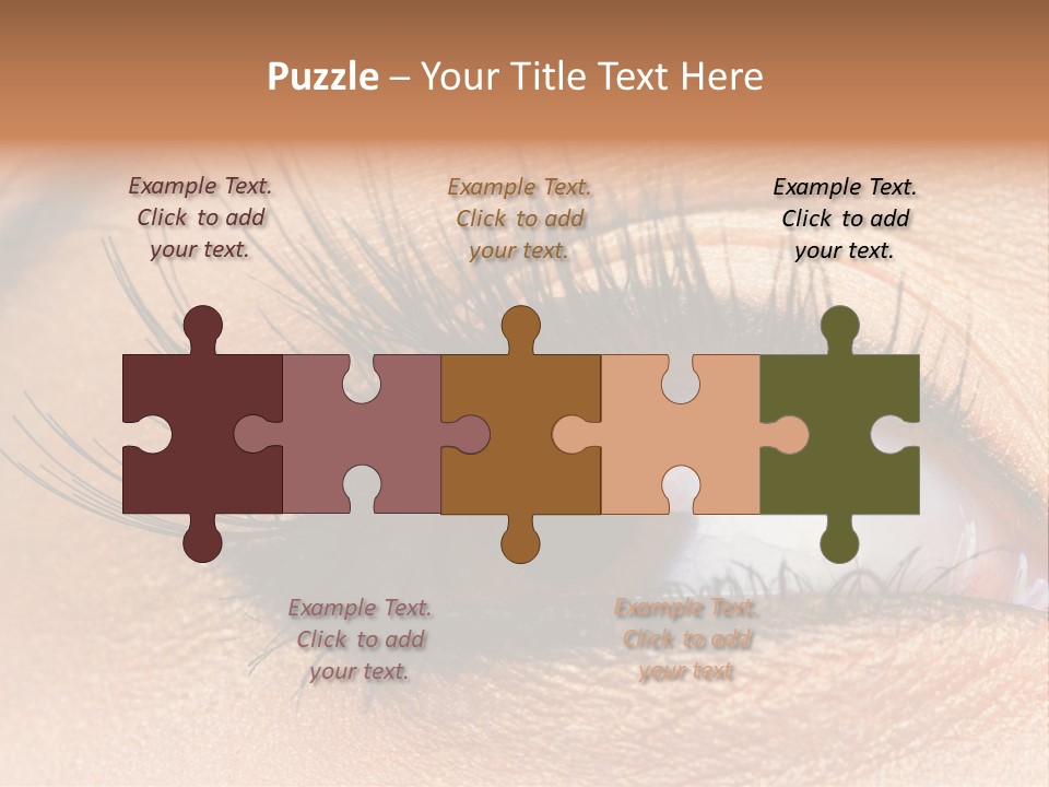 Mascara Eyeball Make Up PowerPoint Template