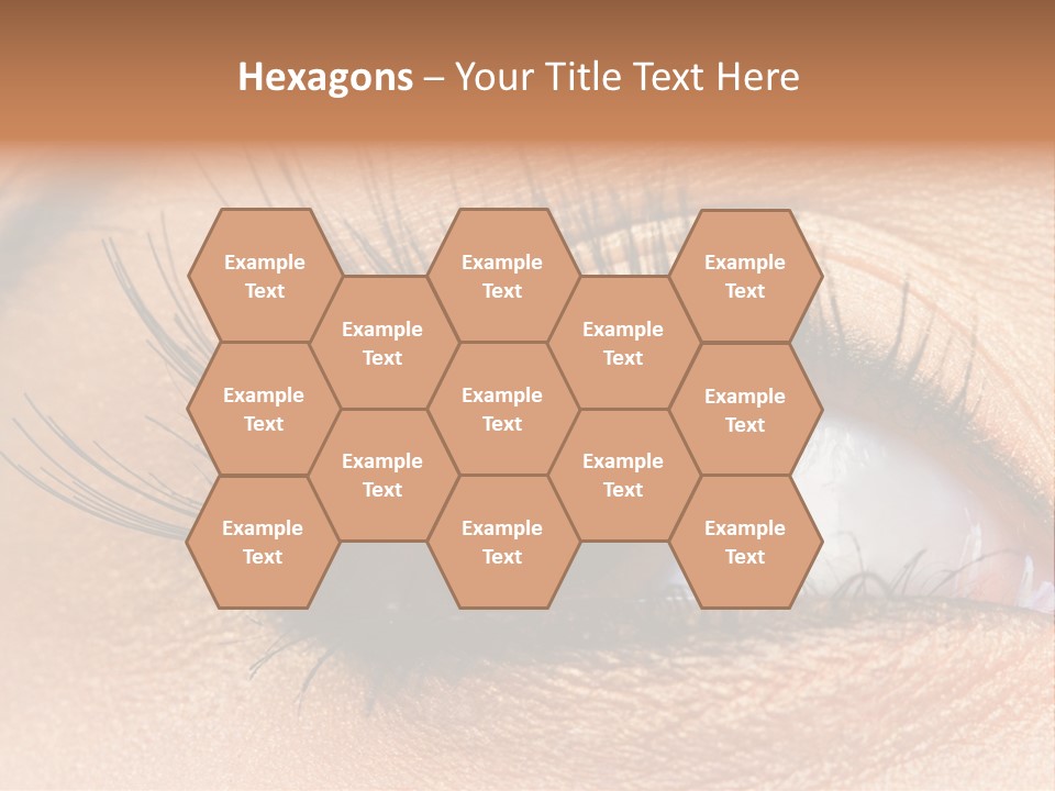 Mascara Eyeball Make Up PowerPoint Template