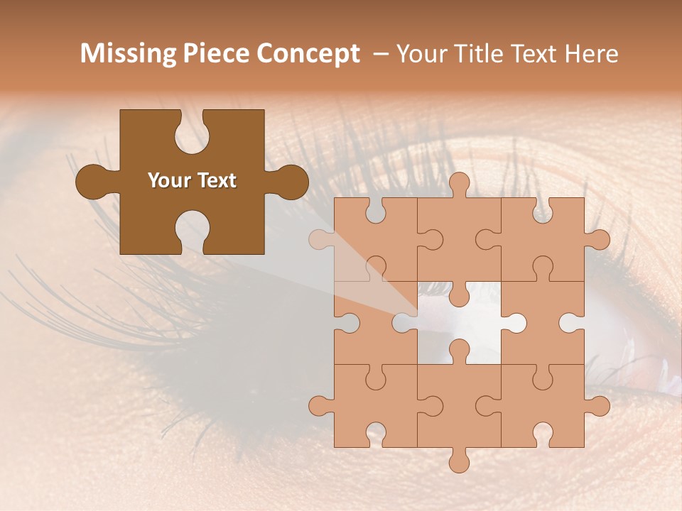 Mascara Eyeball Make Up PowerPoint Template