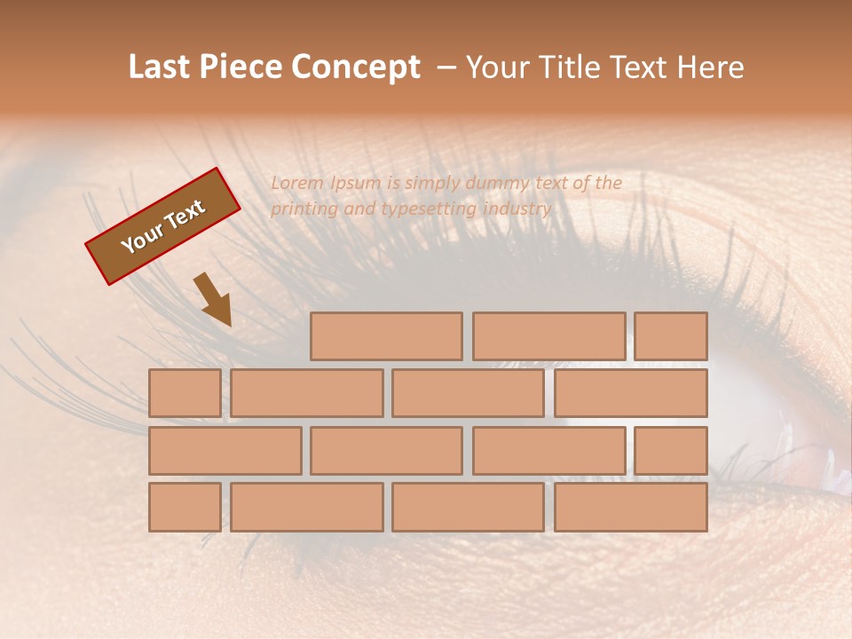 Mascara Eyeball Make Up PowerPoint Template